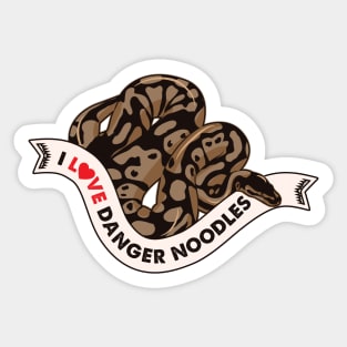 I Love Danger Noodles Sticker